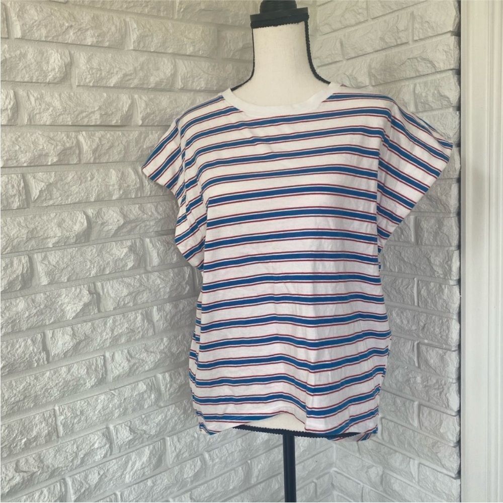 Zara Striped Short Sleeved Top